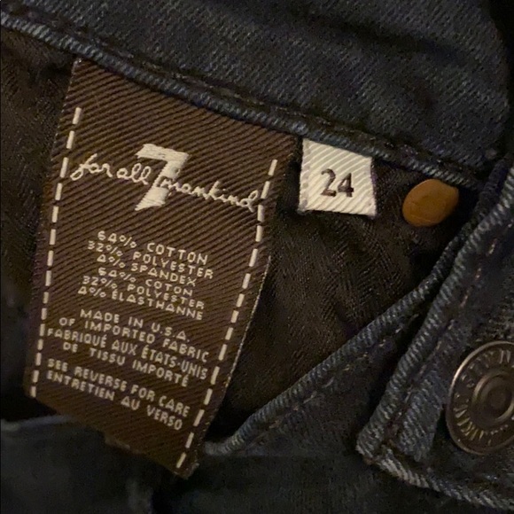 7 for all mankind dark wash skinny jeans - Picture 7 of 7